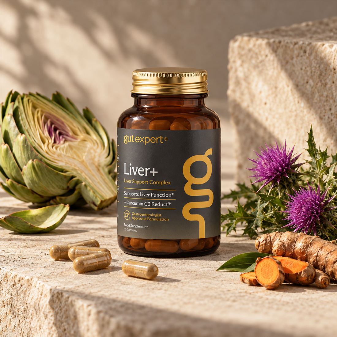 GutExpert® Liver+ Complex – Подкрепа на черния дроб и храносмилането